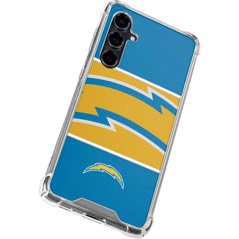 NFL Los Angeles Chargers Zone Block Galaxy S23 FE Clear Case