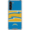 NFL Los Angeles Chargers Zone Block Galaxy S23 Plus Clear Case