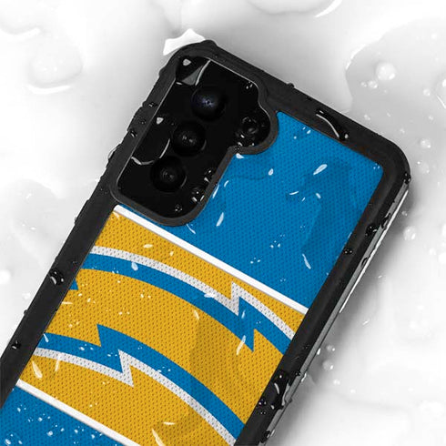 NFL Los Angeles Chargers Zone Block Galaxy S23 Plus Waterproof Case