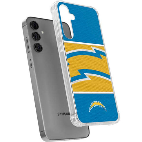 NFL Los Angeles Chargers Zone Block Galaxy S24 Plus Clear Case