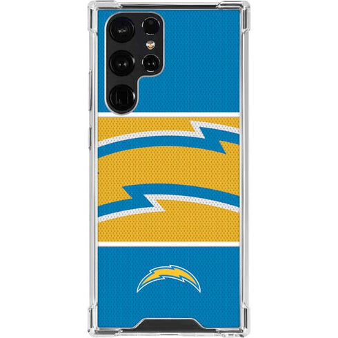 NFL Los Angeles Chargers Zone Block Galaxy S24 Ultra Clear Case
