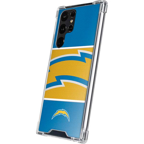 NFL Los Angeles Chargers Zone Block Galaxy S24 Ultra Clear Case