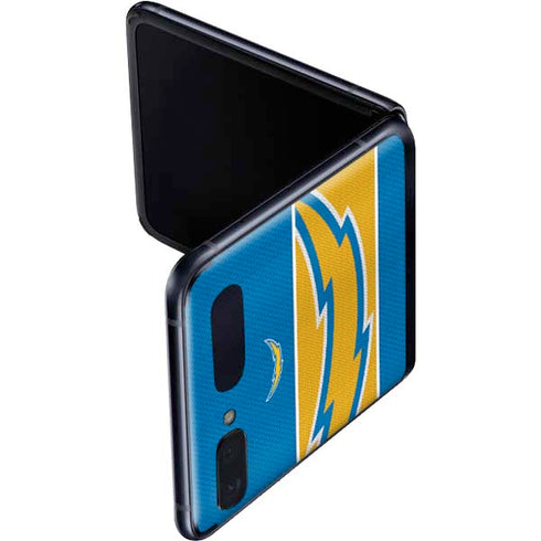 NFL Los Angeles Chargers Zone Block Galaxy Z Flip Skin