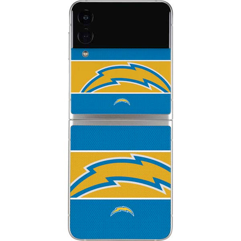 NFL Los Angeles Chargers Zone Block Galaxy Z Flip3 5G Skin
