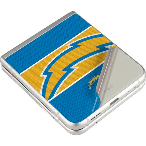 NFL Los Angeles Chargers Zone Block Galaxy Z Flip3 5G Skin