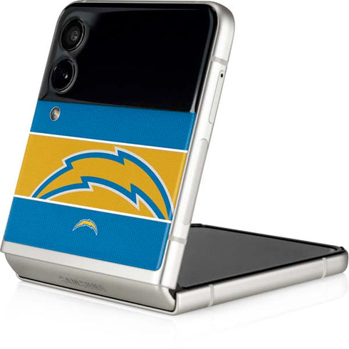 NFL Los Angeles Chargers Zone Block Galaxy Z Flip3 5G Skin