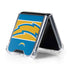 NFL Los Angeles Chargers Zone Block Galaxy Z Flip5 5G Clear Case