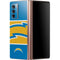NFL Los Angeles Chargers Zone Block Galaxy Z Fold2 5G Skin