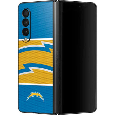 NFL Los Angeles Chargers Zone Block Galaxy Z Fold3 5G Skin