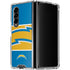 NFL Los Angeles Chargers Zone Block Galaxy Z Fold4 5G Clear Case