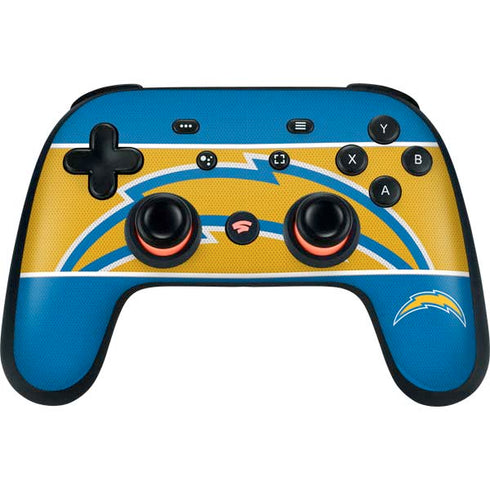 NFL Los Angeles Chargers Zone Block Google Stadia Controller Skin