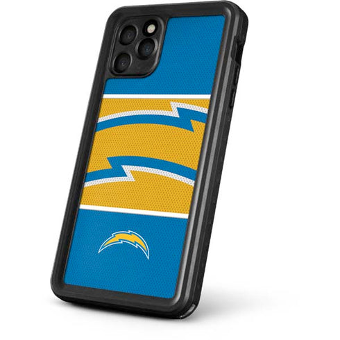 NFL Los Angeles Chargers Zone Block iPhone 11 Pro Max Waterproof Case