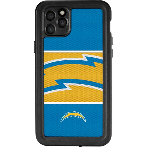 NFL Los Angeles Chargers Zone Block iPhone 11 Pro Max Waterproof Case