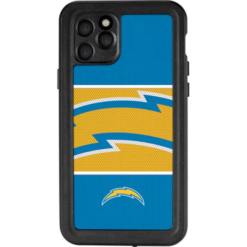 NFL Los Angeles Chargers Zone Block iPhone 11 Pro Waterproof Case