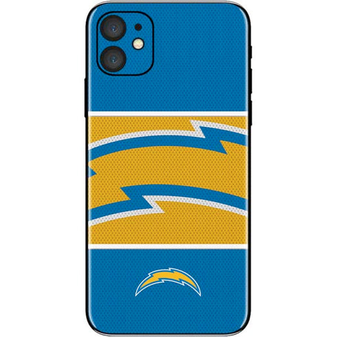 NFL Los Angeles Chargers Zone Block iPhone 11 Skin