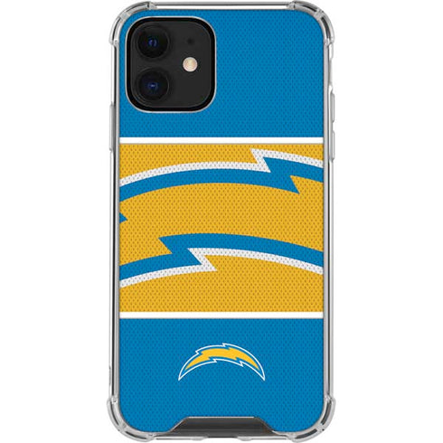 NFL Los Angeles Chargers Zone Block iPhone 12 Mini Clear Case