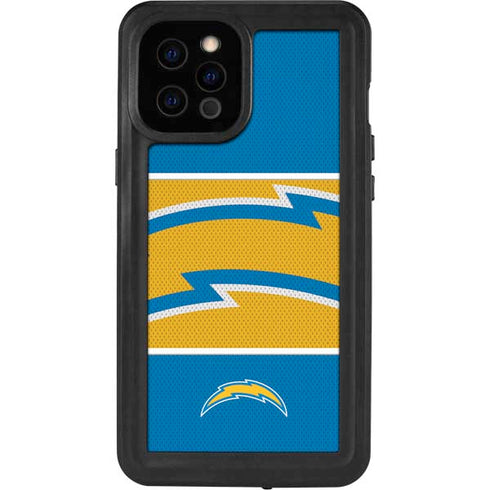 NFL Los Angeles Chargers Zone Block iPhone 12 Pro Max Waterproof Case