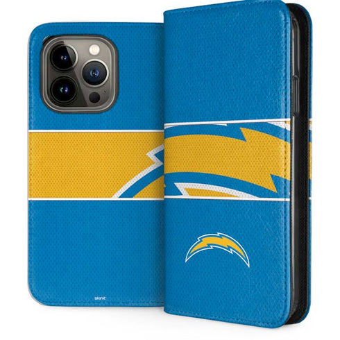 NFL Los Angeles Chargers Zone Block iPhone 13 Pro Folio Case