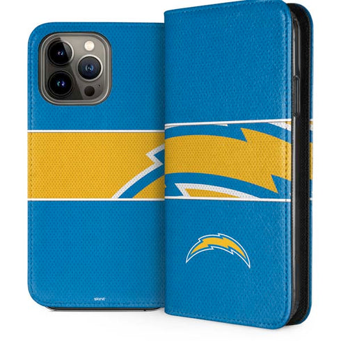NFL Los Angeles Chargers Zone Block iPhone 13 Pro Max Folio Case