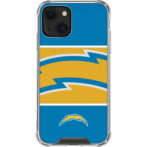 NFL Los Angeles Chargers Zone Block iPhone 14 Clear Case