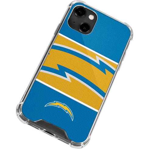 NFL Los Angeles Chargers Zone Block iPhone 14 Clear Case