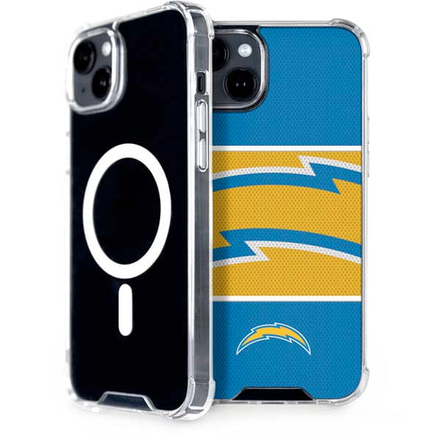 NFL Los Angeles Chargers Zone Block iPhone 15 Plus MagSafe Case