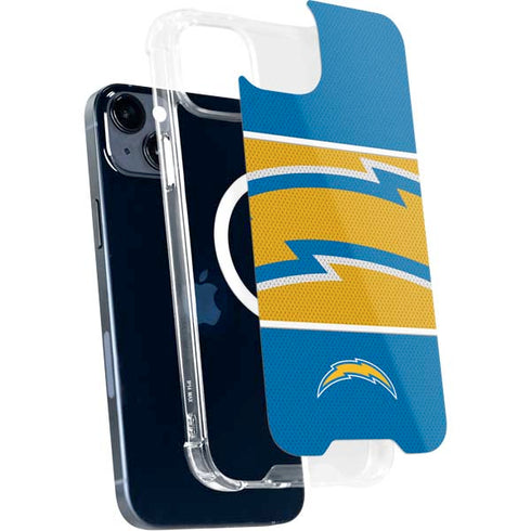 NFL Los Angeles Chargers Zone Block iPhone 15 Plus MagSafe Case