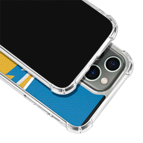 NFL Los Angeles Chargers Zone Block iPhone 15 Pro Max Clear Case