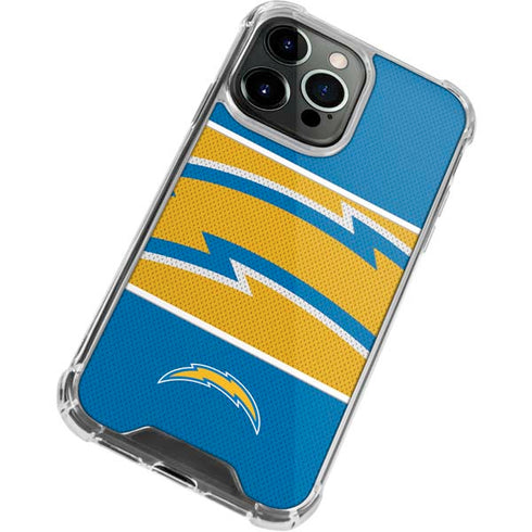 NFL Los Angeles Chargers Zone Block iPhone 15 Pro Max Clear Case