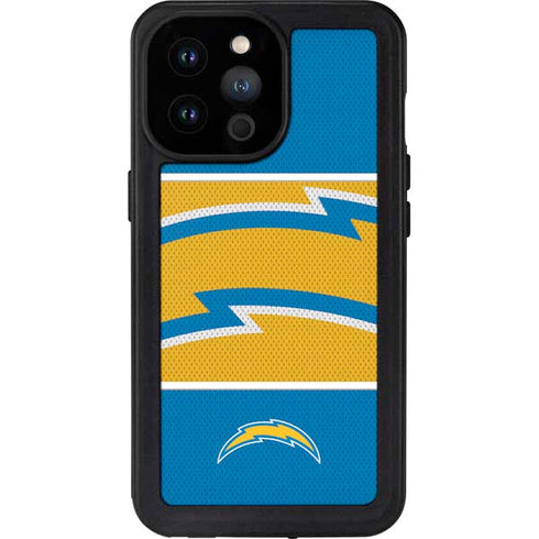 NFL Los Angeles Chargers Zone Block iPhone 14 Pro Max Waterproof Case