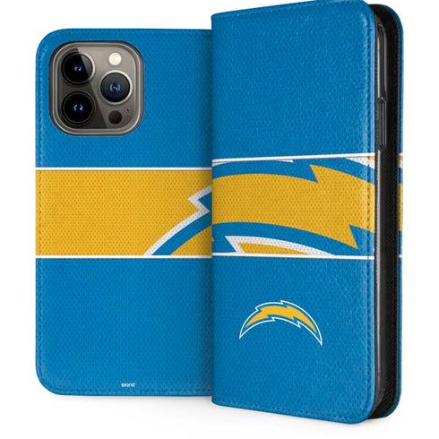 NFL Los Angeles Chargers Zone Block iPhone 15 Pro Max Folio Case