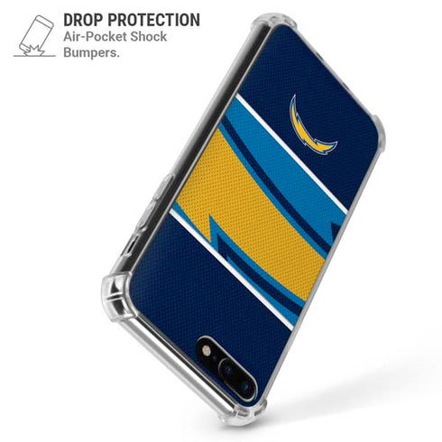 NFL Los Angeles Chargers Zone Block iPhone 7/8 Plus Clear Case