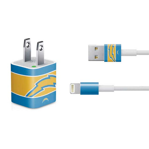 NFL Los Angeles Chargers Zone Block iPhone Charger (5W USB) Skin