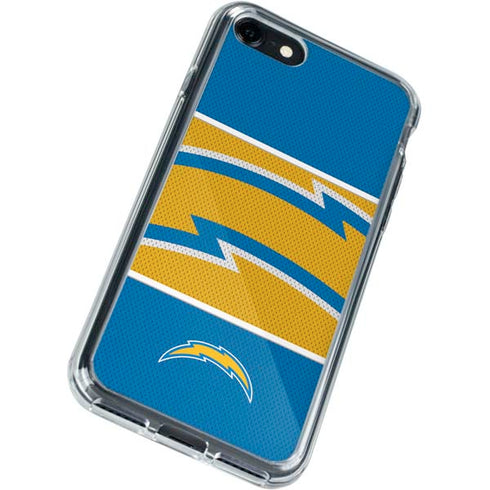NFL Los Angeles Chargers Zone Block iPhone SE (2nd & 3rd Gen) Clear Case