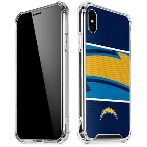 NFL Los Angeles Chargers Zone Block iPhone X/XS Clear Case