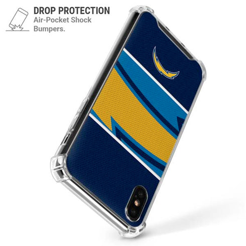 NFL Los Angeles Chargers Zone Block iPhone X/XS Clear Case