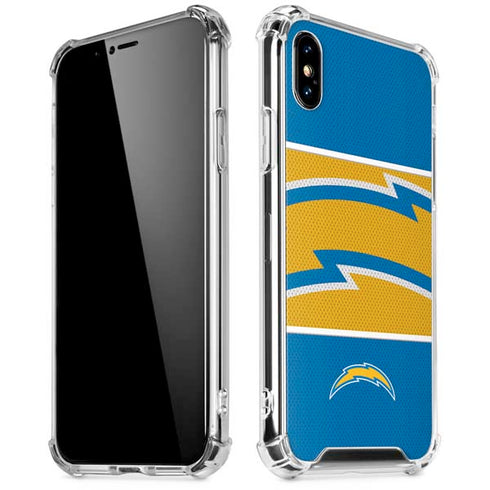 NFL Los Angeles Chargers Zone Block iPhone XS Max Clear Case