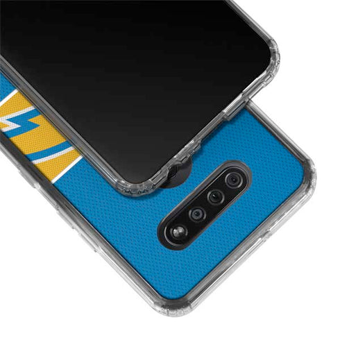NFL Los Angeles Chargers Zone Block LG K51/Q51 Clear Case