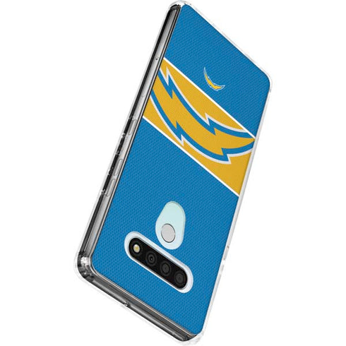 NFL Los Angeles Chargers Zone Block LG Stylo 6 Clear Case