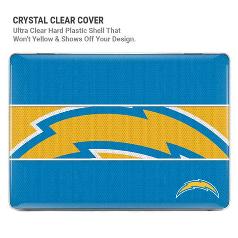 NFL Los Angeles Chargers Zone Block MacBook Pro 16in (2021-25) Case plus Skin