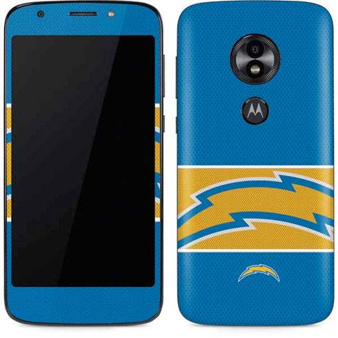 NFL Los Angeles Chargers Zone Block Moto E5 Play Skin