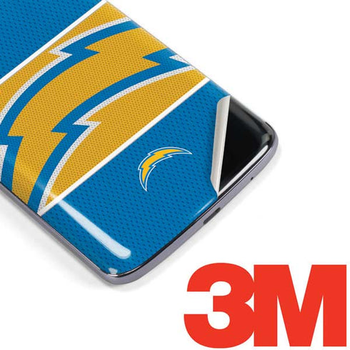 NFL Los Angeles Chargers Zone Block Moto E5 Plus Skin
