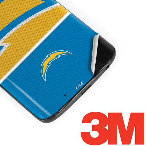 NFL Los Angeles Chargers Zone Block Moto G6 Skin