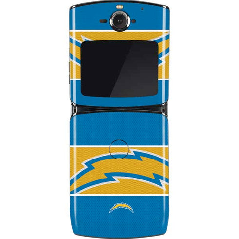 NFL Los Angeles Chargers Zone Block Motorola RAZR Skin