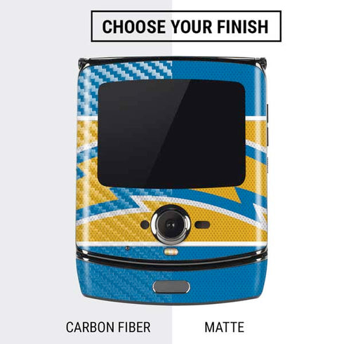 NFL Los Angeles Chargers Zone Block Motorola RAZR Skin
