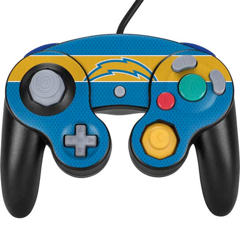 NFL Los Angeles Chargers Zone Block Nintendo GameCube Controller Skin