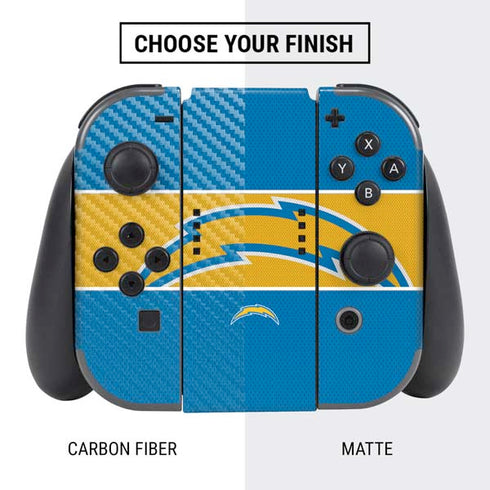 NFL Los Angeles Chargers Zone Block Nintendo Switch Bundle Skin