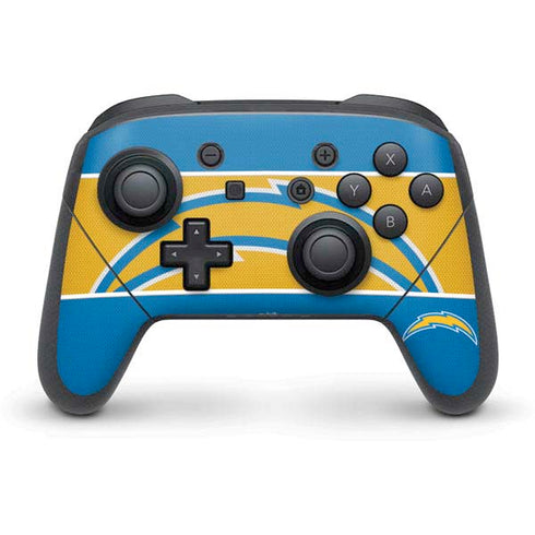 NFL Los Angeles Chargers Zone Block Nintendo Switch Pro Controller Skin