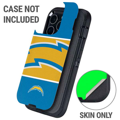 NFL Los Angeles Chargers Zone Block Otterbox Defender iPhone Skin