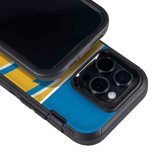 NFL Los Angeles Chargers Zone Block Otterbox Defender iPhone Skin